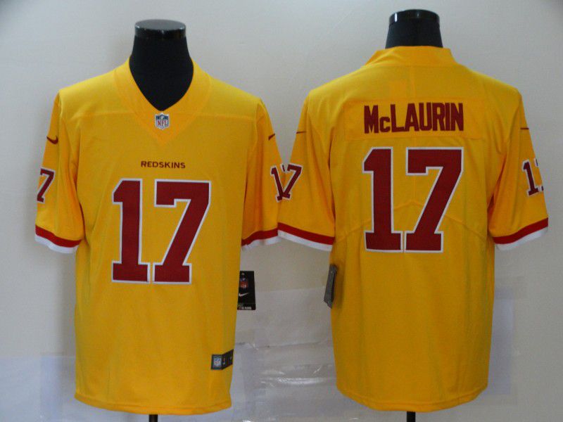 Men Washington Redskins 17 Mclaurin Yellow Nike Vapor Untouchable Stitched Limited NFL Jerseys